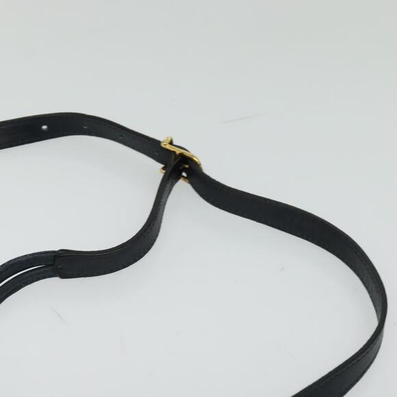 CELINE Shoulder Bag Leather Navy Gold - Picture 8 of 12